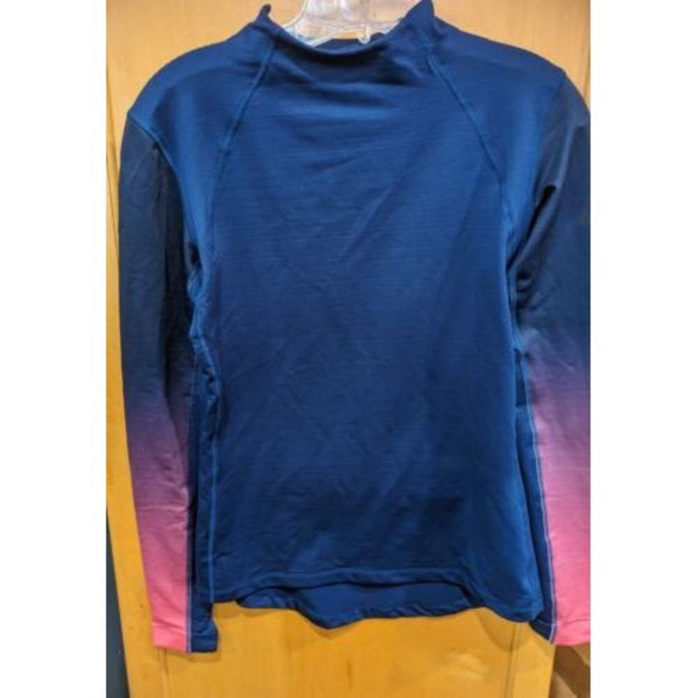 Nike Pro Hyperwarm Womens Large Navy Blue‎  Long Sleeve Thermal Turtleneck